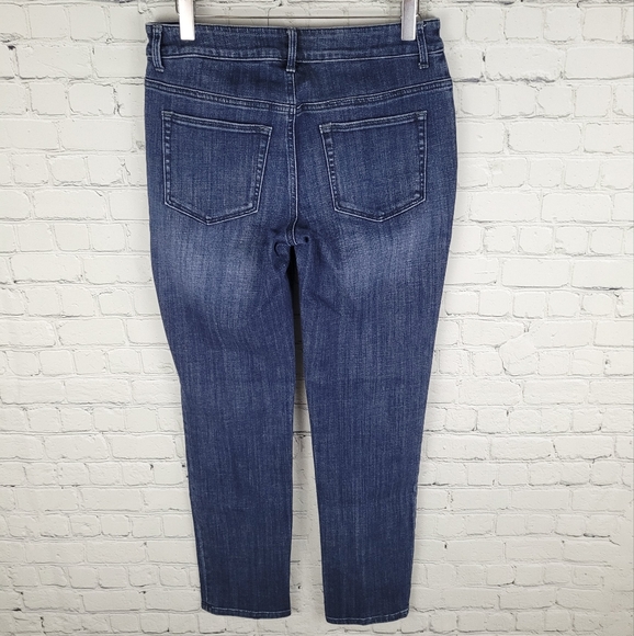 CHICO'S | The Platinum Boyfriend sequin patch jeans - Picture 2 of 9